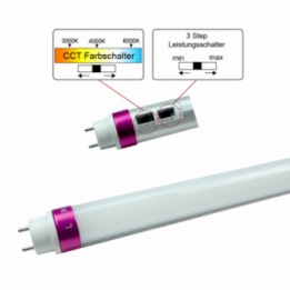 LED-Röhre T8 G13 3000/4000/5000K warm- neutral- kaltweiss 1800 Lumen IP20 Hochvolt 85-265V AC 120-300V DC