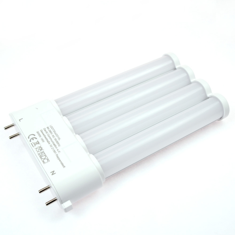 LED-Kompaktlampe 2G10 4000K neutralweiss 1500 Lumen IP40 Hochvolt 85-277V AC