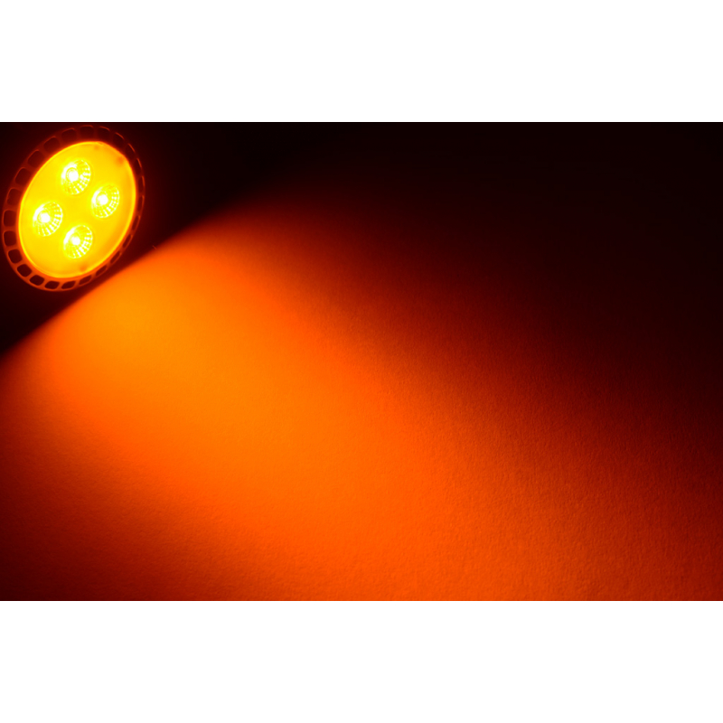 LED-Bajonettsockellampe PAR16 GU10 600nm amber IP20 Hochvolt 220-240V AC