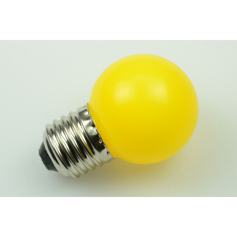 LED-Schraubsockellampe E27 590nm gelb IP44 Hochvolt 220-240V AC
