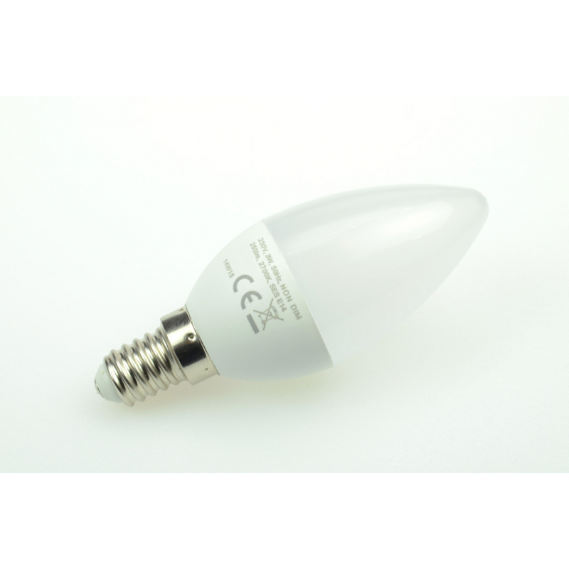 LED-Schraubsockellampe E14 2700K warmweiss 370 Lumen IP20 Hochvolt 85-265V AC 60-269V DC