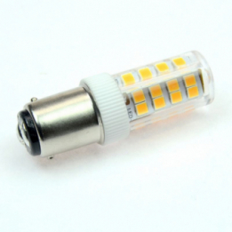 LED-Bajonettsockellampe B15D 2700K warmweiss 300 Lumen IP20 Hochvolt 90-265V AC 90-269V DC